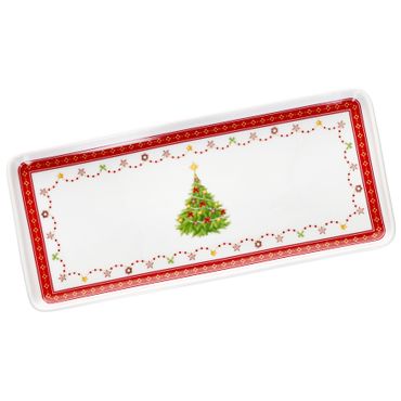 Weihnachtstraum Kuchenplatte rechteckig Porzellan _Bild_1
