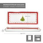 Weihnachtstraum Kuchenplatte rechteckig Porzellan _Bild_6