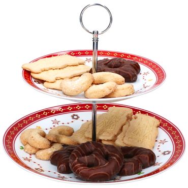 Etagere Weihnachtstraum 2-stöckig Porzellan_Bild_1