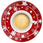 18tlg Kaffeeservice WEIHNACHTSMANN für 6 Personen aus Porzellan_Bild_3