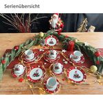 18tlg Kaffeeservice WEIHNACHTSMANN für 6 Personen aus Porzellan_Bild_7
