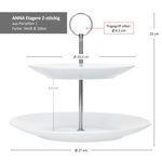 ANNA Etagere weiß 2-stöckig aus Porzellan - 161882 MC_Bild_6