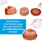 TERRA Butterdose mit Deckel rund aus Terrakotta - 1955_Bild_2