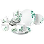 18tlg Kaffeeservice Eukalyptus aus Porzellan für 6 Personen_Bild_1