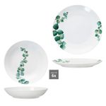 12tlg Tafelservice Eukalyptus aus Porzellan für 6 Personen_Bild_5