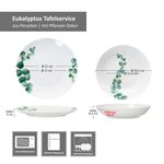 12tlg Tafelservice Eukalyptus aus Porzellan für 6 Personen_Bild_6