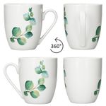 6er Set Kaffeebecher Eukalyptus weiß_Bild_4