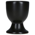 6er Set Panther Eierbecher mit Fuß matt schwarz aus Steingut – AS.EG.F.01899_Bild_4