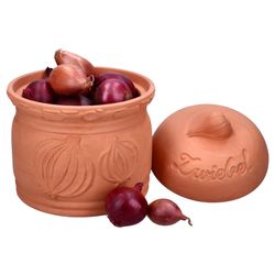 01-161982-MamboCat-Terra-Zwiebel-Vorratsdosen-M-Terrakotta-Einzeln-Deko.jpg TERRA Zwiebeltopf aus Terrakotta - 1984_Bild_1