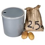OSKAR Kartoffel-Vorratsdose L in Grau aus weißem Ton - 1994L_Bild_2