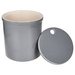 OSKAR Kartoffel-Vorratsdose L in Grau aus weißem Ton - 1994L_Bild_5