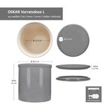 OSKAR Kartoffel-Vorratsdose L in Grau aus weißem Ton - 1994L_Bild_7