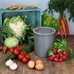 OSKAR Zwiebel-Vorratsdose M in Grau aus weißem Ton - 1993M_Bild_3