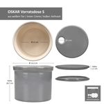 OSKAR Knoblauch-Vorratsdose S in Grau aus weißem Ton – 1992S_Bild_7
