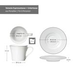6er Set VENEZIA Espressotassen mit Untertassen - 6x 413953 & 6x 413977_Bild_6