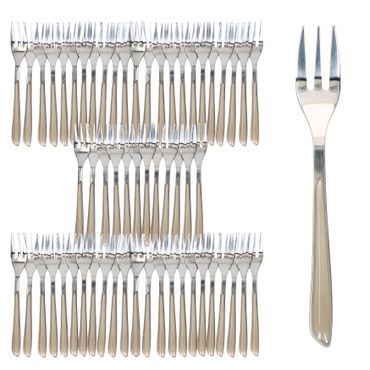 60er Set BEAUTY Besteck Kuchengabel taupe - 805567_Bild_2