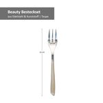 60er Set BEAUTY Besteck Kuchengabel taupe - 805567_Bild_4