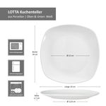 6er Set LOTTA Kuchenteller weiß Porzellan 19cm_Bild_5