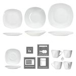 30tlg. Kombiservice LOTTA weiß Porzellan für 6 Personen _Bild_5