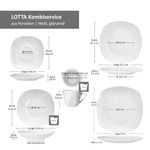 30tlg. Kombiservice LOTTA weiß Porzellan für 6 Personen _Bild_6