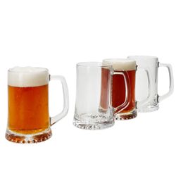 01-925180-Royal-Leerdam-Artisan-Bierglas-Sternboden-4er-Set-Deko.jpg 4er Set BIERKRUG Artisan mit Sternboden & Henkel - 925180_Bild_1