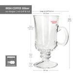 4er Set IRISH COFFEE Gläser mit Füße & Henkel - 825039_Bild_5