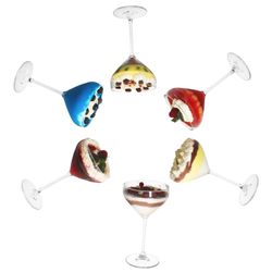 05-850055-Royal-Leerdam-Doyenne-Sektschale-30cl-bunt-6er-Draufsicht.jpg 6er Set DOYENNE Sekt-Schalen - 850055_Bild_5