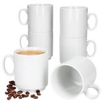 6er Set EVENT stapelbare Kaffeebecher weiß Porzellan 250 ml_Bild_1