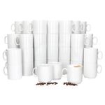 48er Set EVENT stapelbare Kaffeebecher weiß Porzellan 250 ml_Bild_1