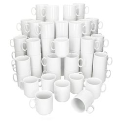 02-MamboCat-Event-Kaffeebecher-72er-Set.jpg 72er Set EVENT stapelbare Kaffeebecher weiß Porzellan 250 ml_Bild_2