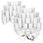 96er Set EVENT stapelbare Kaffeebecher weiß Porzellan 250 ml_Bild_1