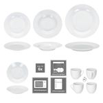 30tlg. Kombiservice TOMMY weiß Porzellan für 6 Personen_Bild_5