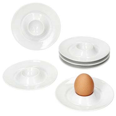 6er Set TOMMY Eierbecher weiß Porzellan _Bild_1