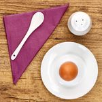 6er Set TOMMY Eierbecher weiß Porzellan _Bild_5