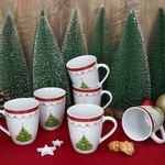 6er Set Weihnachtstraum Kaffeebecher Porzellan _Bild_6