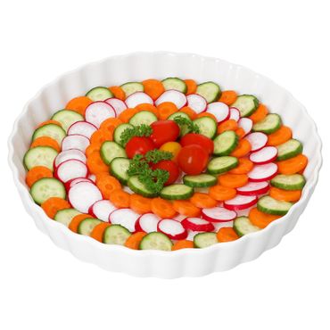 Veggi Quicheform Ø28cm rund weiß aus Porzellan – 24302053_Bild_1