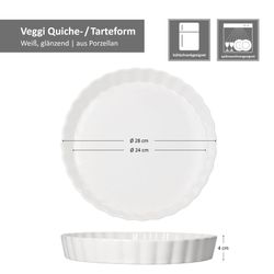 05-24302053-HIT-Quichform-Veggi-rund-28cm-weiss-Bemassung.jpg Veggi Quicheform Ø28cm rund weiß aus Porzellan – 24302053_Bild_5