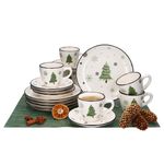 18tlg Kaffeeservice WEIHNACHTSBAUM für 6 Personen aus Porzellan – 23105178_Bild_2