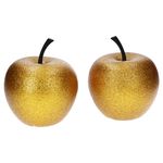 2er Set Pottery Pots Deko-Apfel XS Gold – E2206-S1-GLG_Bild_1