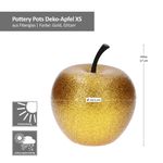 2er Set Pottery Pots Deko-Apfel XS Gold & Kupfer (Rot) – 1x E2206-S1-GLG & 1x E2206-S1-GLMC_Bild_5