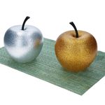 2er Set Pottery Pots Deko-Apfel XS Gold & Silber – 1x E2206-S1-GLG & 1x E2206-S1-GLS_Bild_2