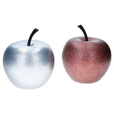 2er Set Pottery Pots Deko-Apfel XS Bronze & Silber – 1x E2206-S1-GLMB & 1x E2206-S1-GLS_Bild_1