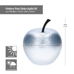 2er Set Pottery Pots Deko-Apfel XS Kupfer (Rot) & Silber – 1x E2206-S1-GLMC & 1x E2206-S1-GLS_Bild_6