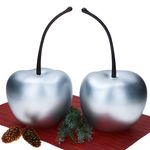 2er Set Pottery Pots Deko-Kirsche XS Silber matt – 1x E2214-S1-SI_Bild_2