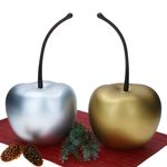 2er Set Pottery Pots Deko-Kirsche XS Silber & Gold matt – 1x E2214-S1-SI & 1x E2214-S1-GO_Bild_2