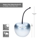 2er Set Pottery Pots Deko-Kirsche XS Silber & Gold matt – 1x E2214-S1-SI & 1x E2214-S1-GO_Bild_6