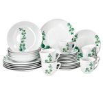 30tlg Kombiservice Eukalyptus aus Porzellan für 6 Personen_Bild_2