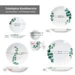 30tlg Kombiservice Eukalyptus aus Porzellan für 6 Personen_Bild_6