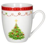 12tlg Frühstücksset Weihnachtstraum Porzellan für 6 Personen_Bild_2