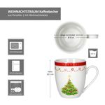 12tlg Frühstücksset Weihnachtstraum Porzellan für 6 Personen_Bild_4
